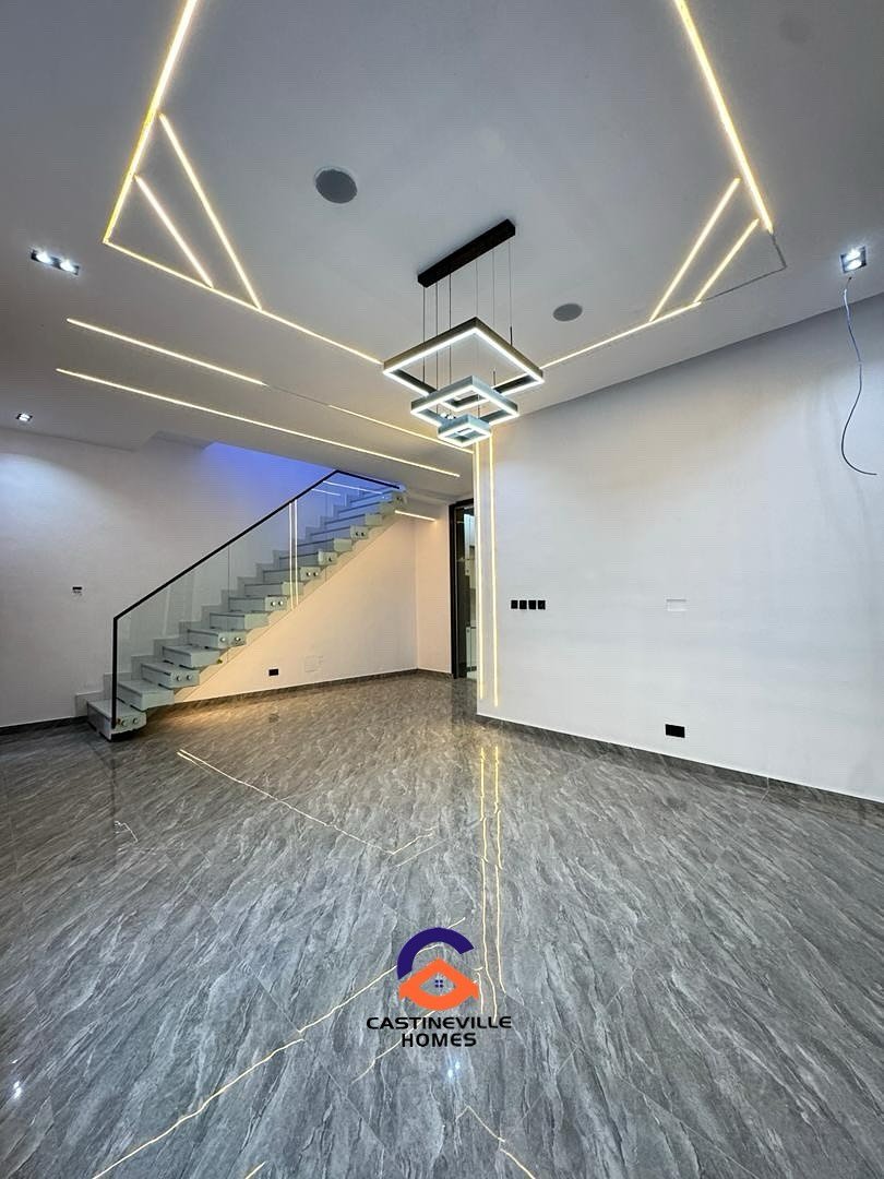 4 BEDROOM SEMI- DETACHED DUPLEX WITH A BQ FOR SALE‼️‼️_._.__📍IKOTA _ 220M‼️__Features_‼️_-Spacious Rooms _-Chandeliers _-POP ceilings _1
