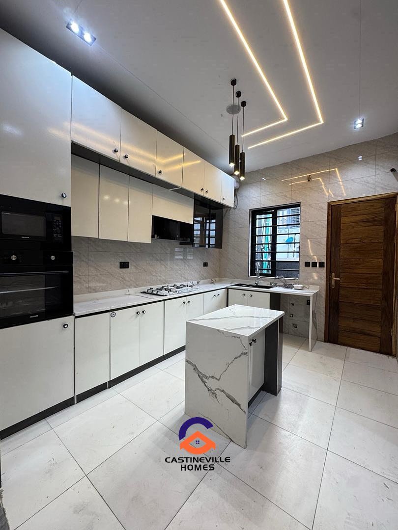 4 BEDROOM SEMI- DETACHED DUPLEX WITH A BQ FOR SALE‼️‼️_._.__📍IKOTA _ 220M‼️__Features_‼️_-Spacious Rooms _-Chandeliers _-POP ceilings _4