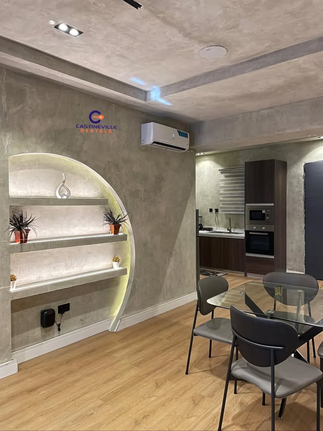 This beautiful Fully Furnished 2 Bedroom Apartment is available for rent__FEATURES_ __Fully Serviced __ Spacious __ Treated water__ Microwave__ oven__ He_1